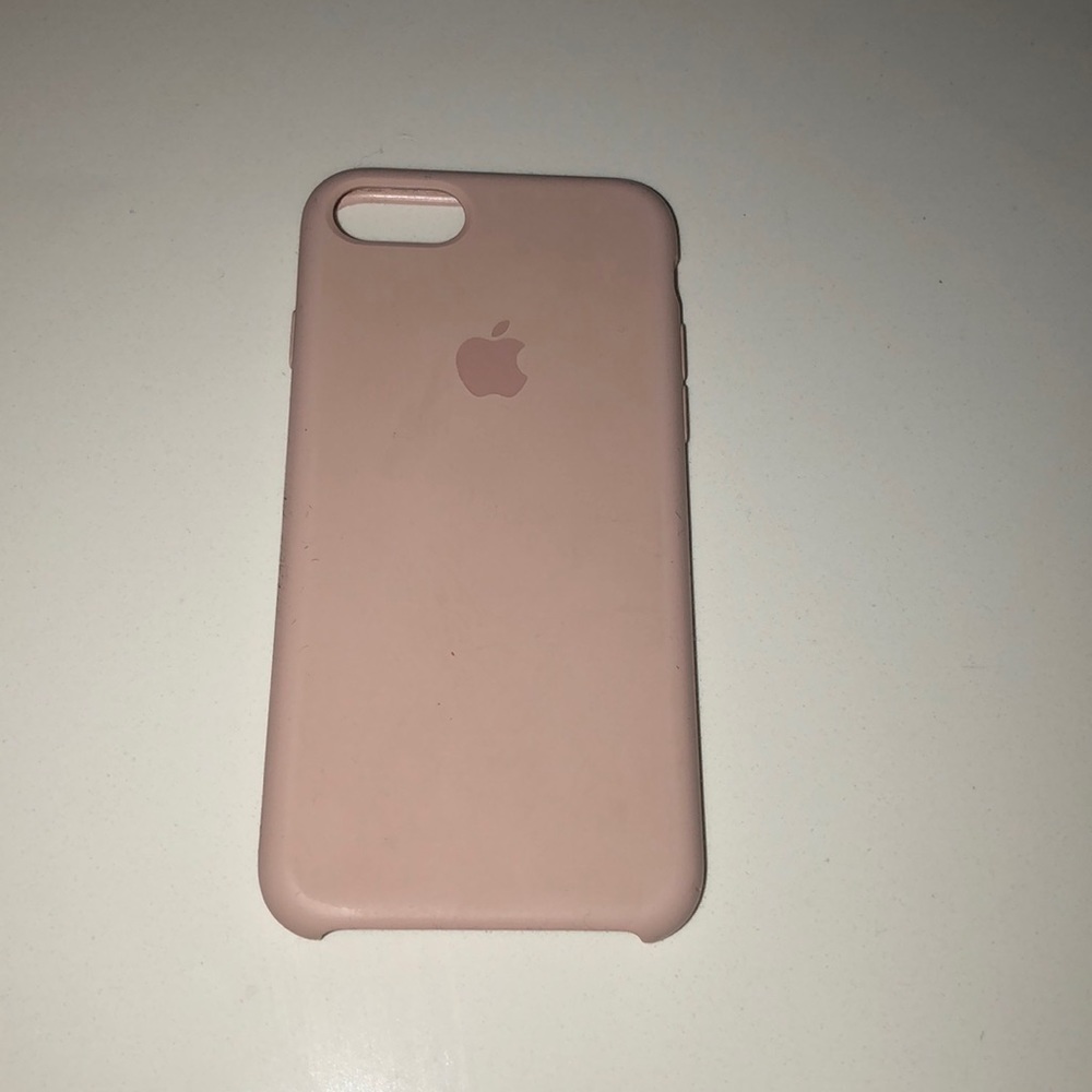 iPhone 7 silicone case - pink sand (blush pink)